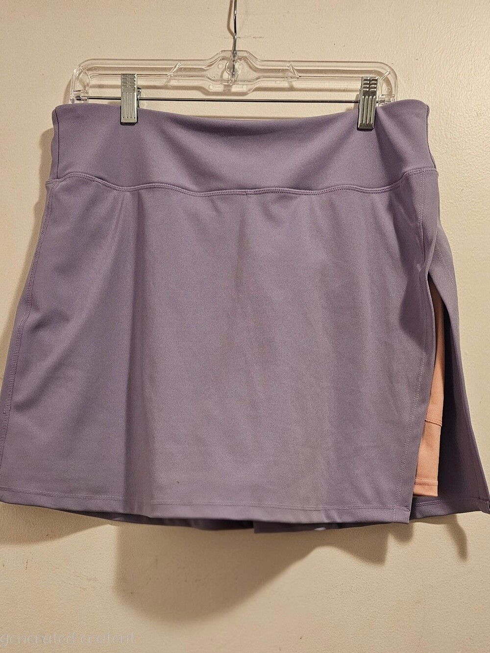 POP Fit XL Purple Athletic Skort Built-In Shorts Pockets Golf Tennis Pickleball